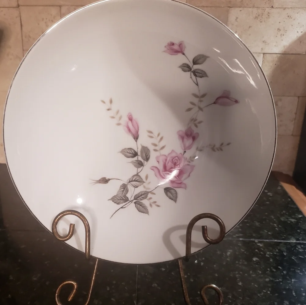 Rose Glow Japanese Bread plate
